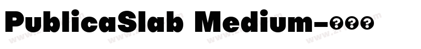 PublicaSlab Medium字体转换